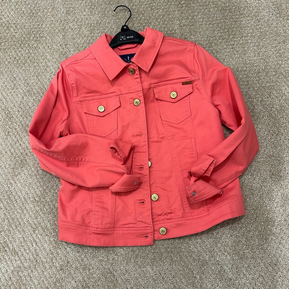 Isaac Mizrahi stretch denim jacket